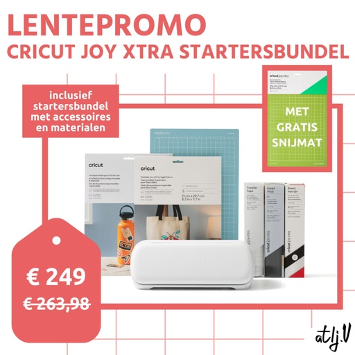 [A017-8002010] Lentepromo Cricut Joy Xtra Startersbundel