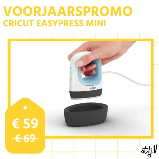 [A015-2009427] Voorjaarspromo Cricut EasyPress Mini Zen
