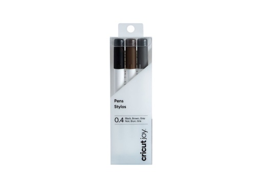 [2008068] Cricut Joy - Fine Point Pens 0.4 (black-brown-grey)