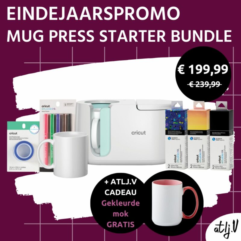 cricut mug press starter bundel