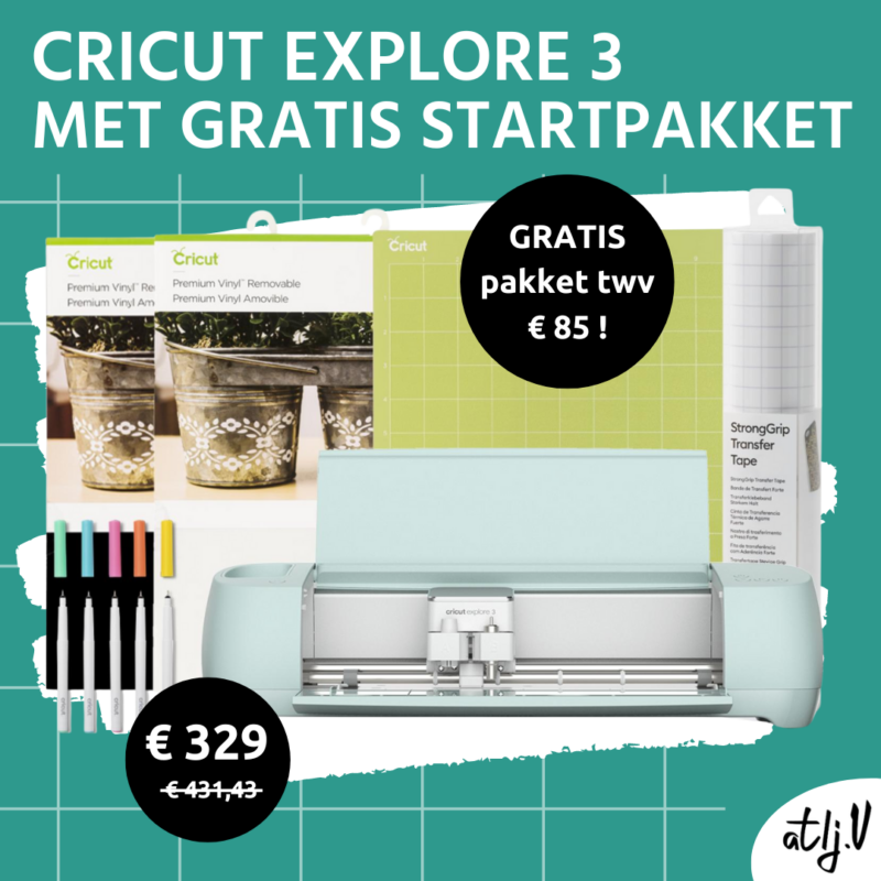 V Q2 2024 Cricut Explore 3 met gratis startpakket